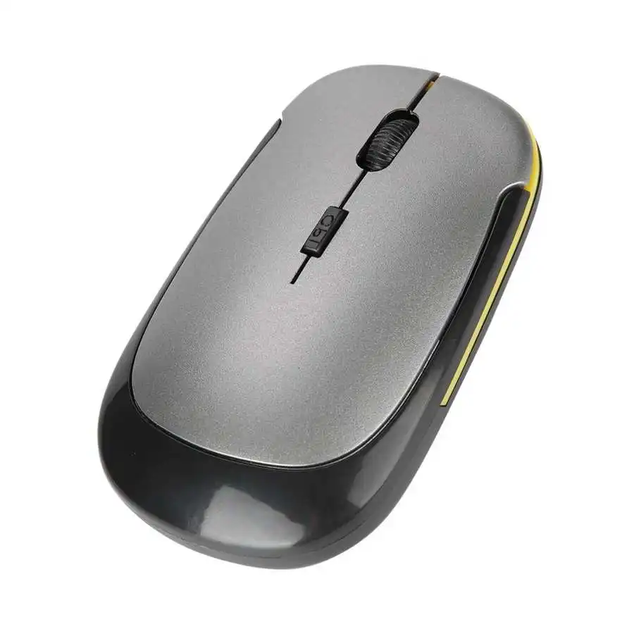 Мини USB 2 4G Ультра-тонкая беспроводная оптическая эргономичная мышь 1200 точек/дюйм