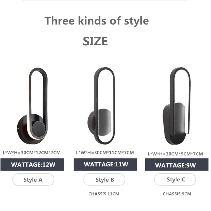 Креативная светодиодсветодиодный настенная лампа в скандинавском стиле