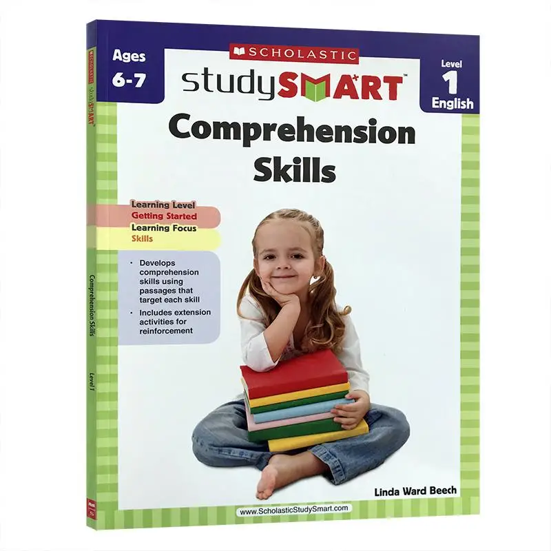 

2Pcs Original Popular Education Books Scholastic Study Smart Comprehension Skills, Level