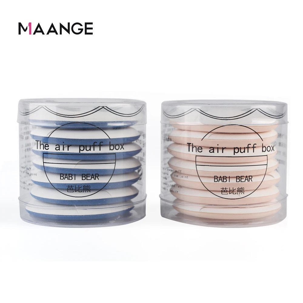 MAANGE 7 шт. круглая кушон для макияжа спонж сухое влажное двойное использование