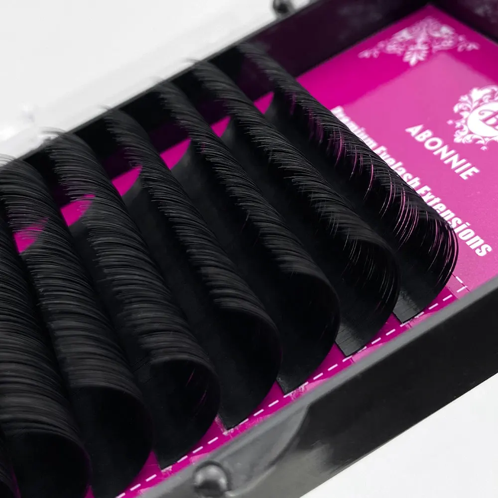

Abonnie 15-25mm Individual Volume Eyelash Extension Mink Lashes Tray Classic Lash Extensions Silk Makeup Lash Extensions
