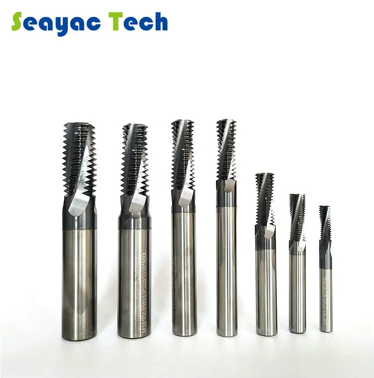 

Full-tooth tungsten steel thread milling cutter M3M4M5M6M8M10M12 machining center carbide milling cutter internal thread