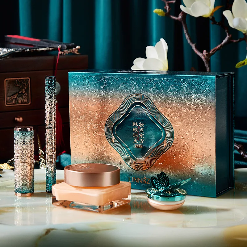 Набор косметики для макияжа подарочная коробка в виде лотоса пруда лунного света