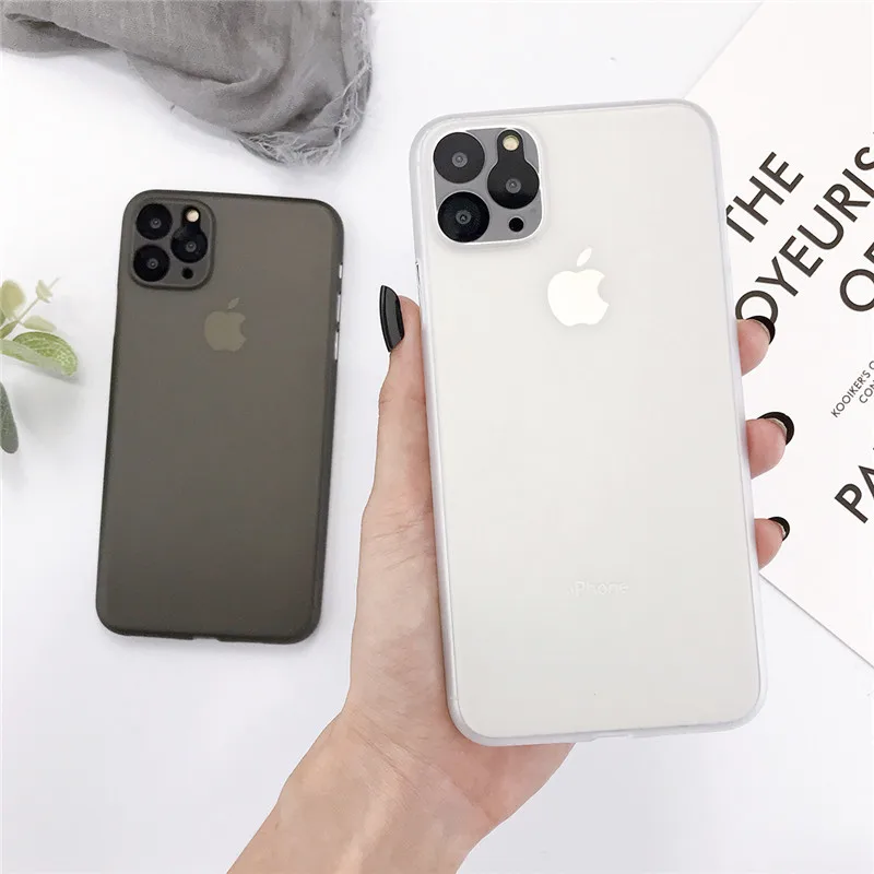 Прозрачный матовый однотонный чехол Moskado для iPhone 11 Pro Max X XR XS 8 7 6s 6 Plus жесткий