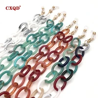 hot fashion acrylic sunglasses chain for women eyeglass chains reading glasses hanging neck chain largands eyewear cord holder