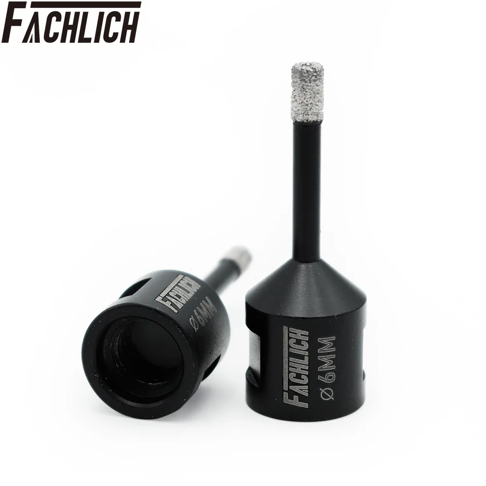 

2pcs 6mm Dry Vacuum Brazed Diamond Drilling Core Bits Ceramic Tile Hole Saw M14 thread Professional Drill Bits for angle Grinder