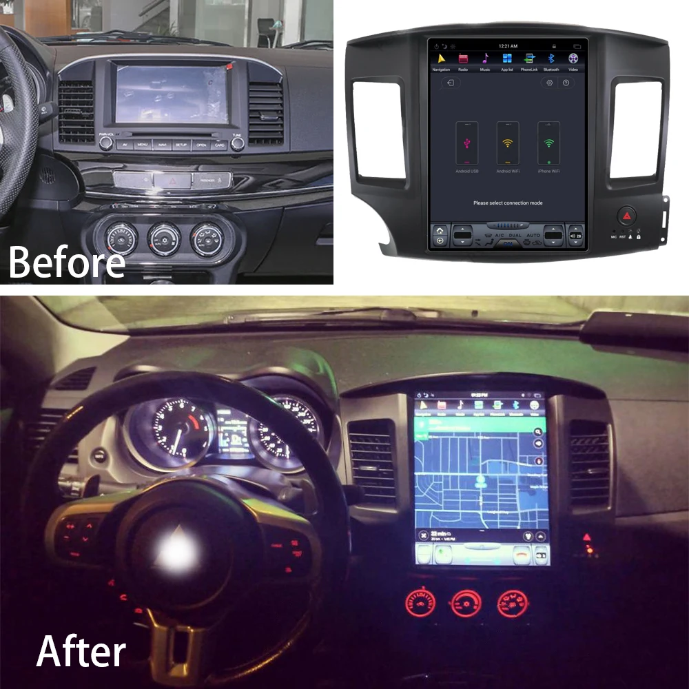 Автомобильный мультимедийный плеер стерео GPS DVD радио навигация Android экран для