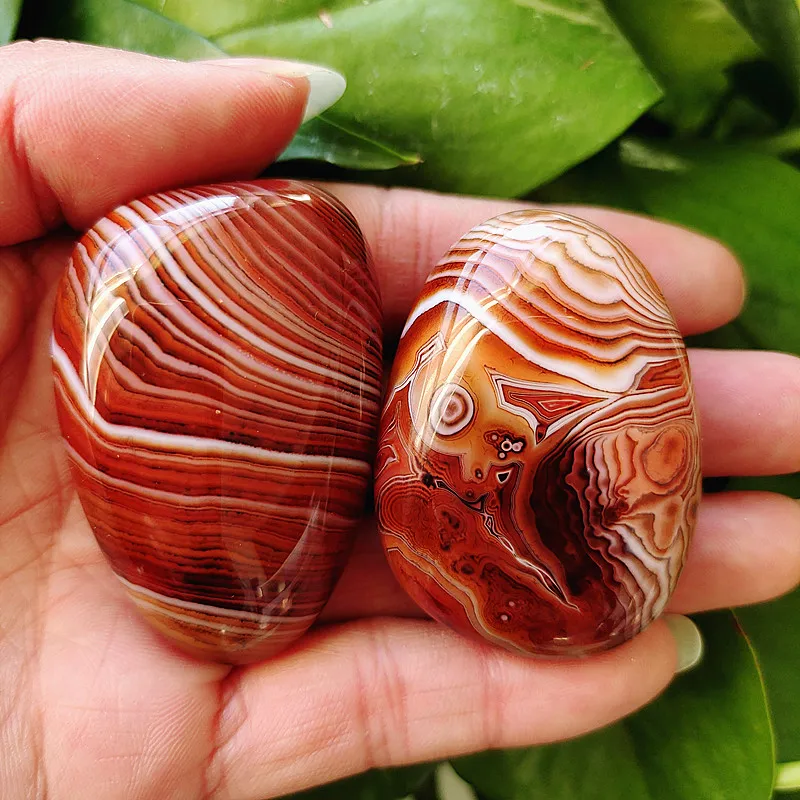 

Natural Stone Sardonyx Palm Stone Lace Agate Gemstone Wizard Chakra Spiritual Energy Meditation Reiki Healing Crysta