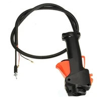 black injection material lawn mower parts switches trimmer brush cutter handle switch throttle trigger cable accessories