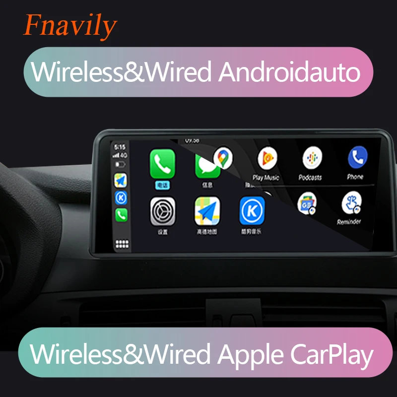 저렴한 Fnavily 안드로이드 10 자동차 라디오 BMW X4 F26 X3 F25 EVO ID5 멀티미디어 네비게이션 라디오 스테레오 무선 CarPlay GPS 와이파이 5G 10.25