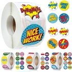 Новый 500 шт.рулон супер герой наградные наклейки 8 супер герой конструкций бумага для скрапбукинга 