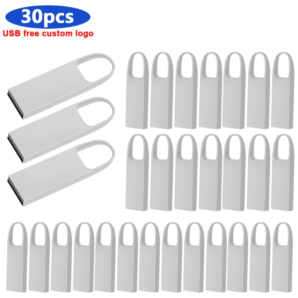 

USB metal Flash Drive Waterproof High speed Real capacity 16GB 32GB Pendrive 4GB 8GB 64GB USB Flash Drive Free logo 30pcs/lot