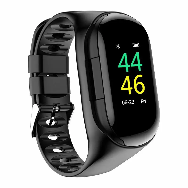 Спортивный смарт-браслет Earhpone 2 в 1 M1 беспроводные Bluetooth 5 0 наушники TWS