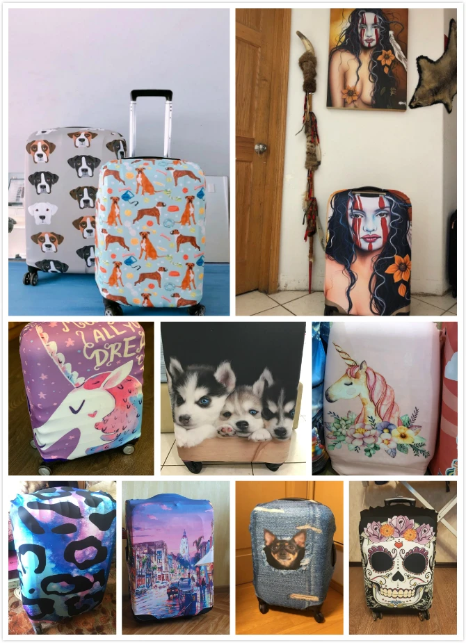 ADVOCATOR Color Your World Elastic Dust Rain Cover Travel Accessor Thicker Luggage Protective Covers Apply To 18
