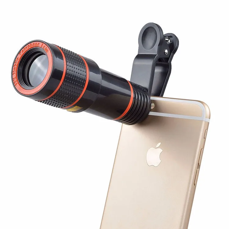

12 times more than the general camera phones telephoto telescopic lens hd external 12 x zoom lens focusing camera phone