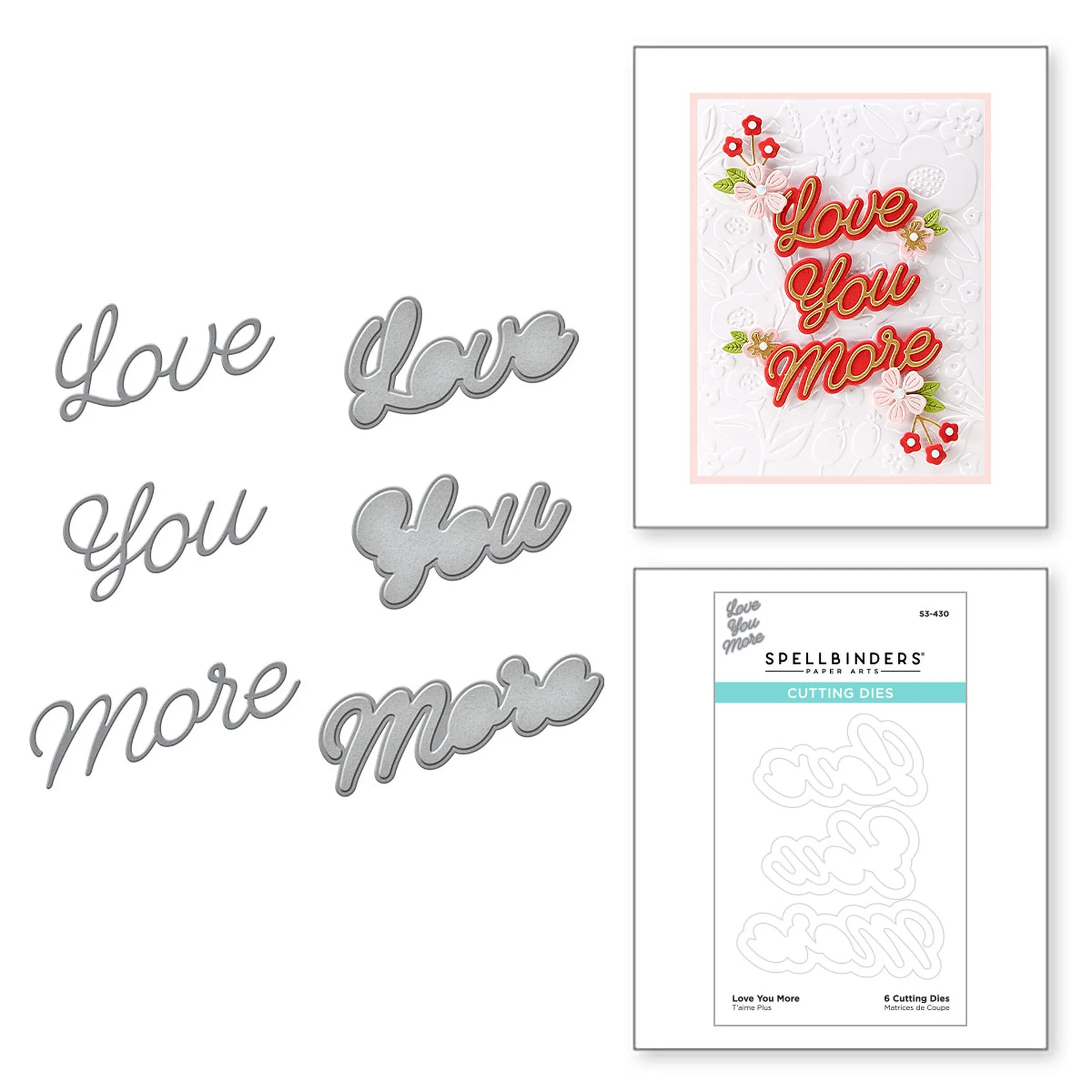 

Arrival 2021 Love You More Etched Reusable Metal Cutting Dies Diy Crafts Scrapbooking Diary Album Decorative Embossing Molds