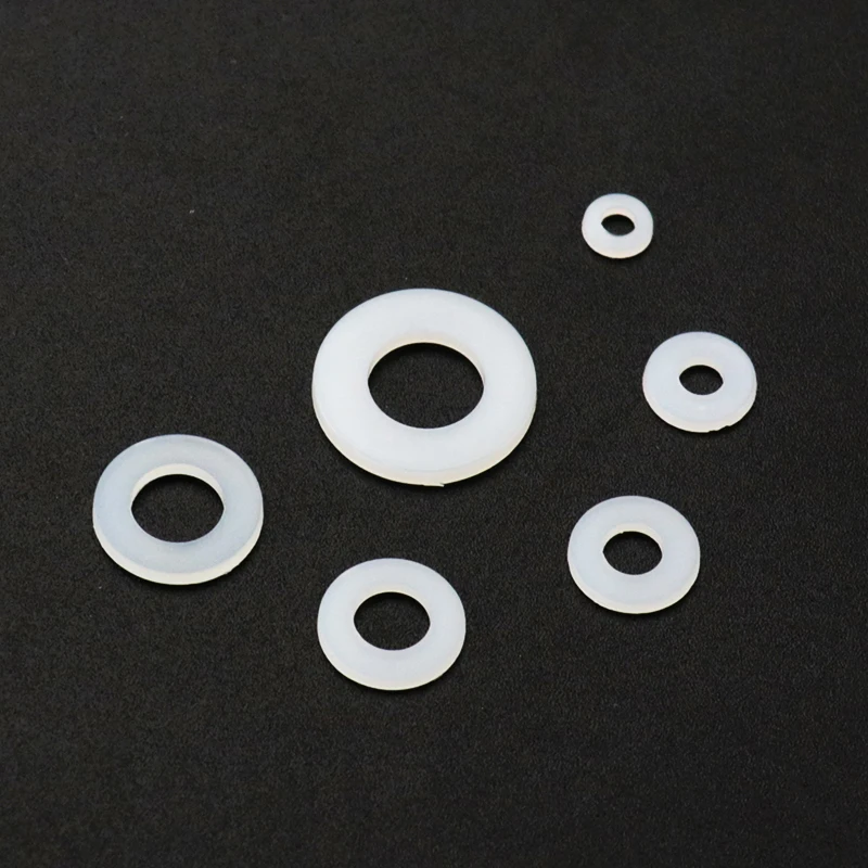 330pcs Nylon Plastic Washers Black Washer Kit with Box M2.5 M3 M4 M5 M6 M8 White Insulation Gasket Ring Set | Обустройство дома