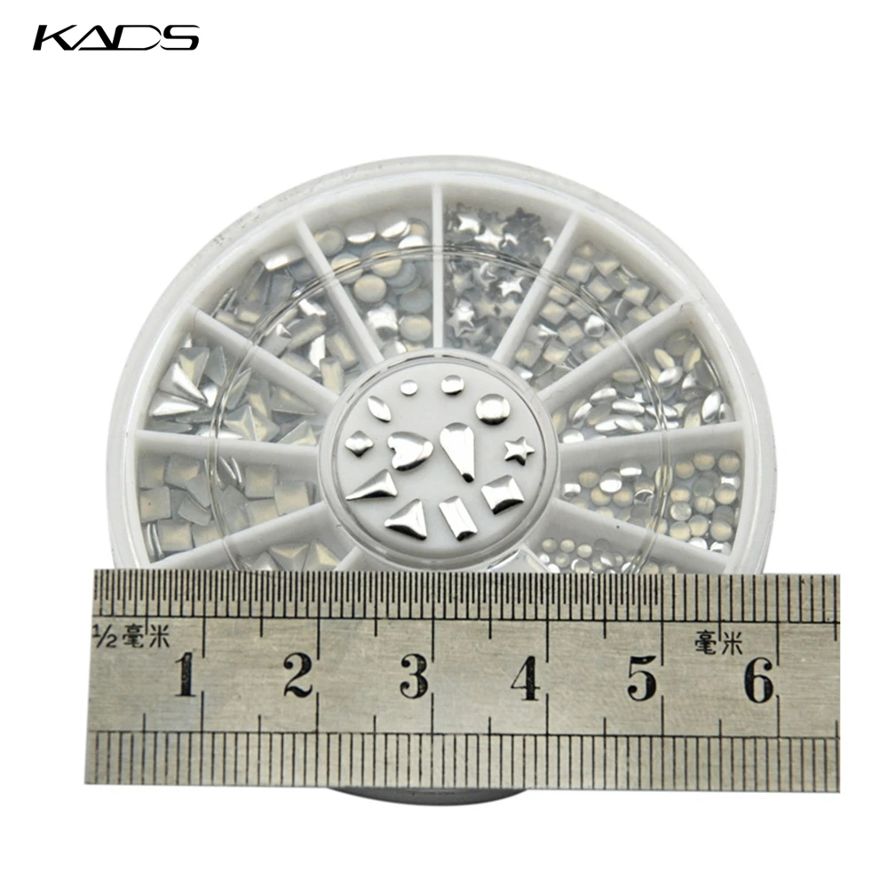 KADS ногтей металлик хлопья искусство украшения 3д аксессуары дизайн шику