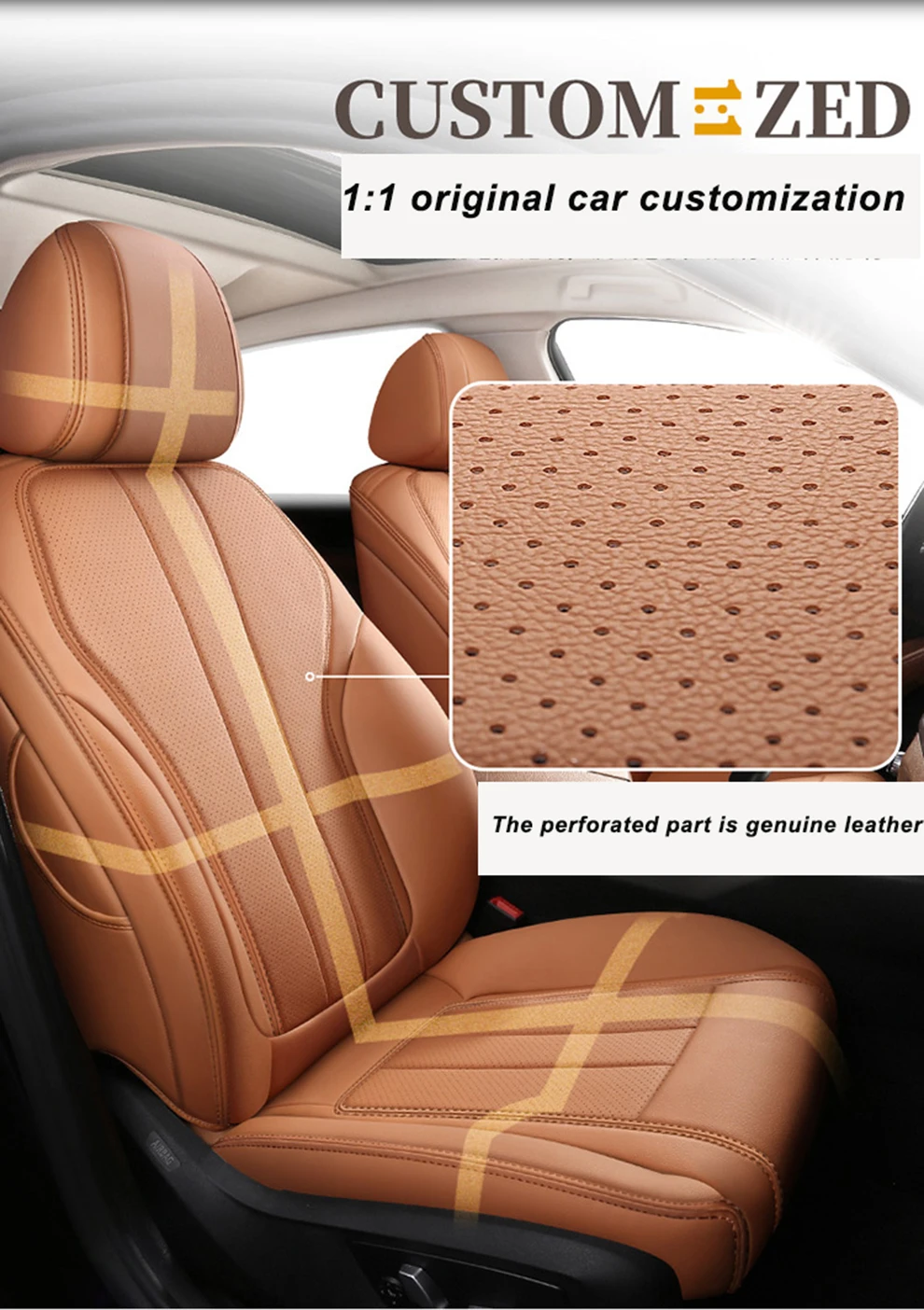 Genuine Leather Car seat covers For honda civic 2006 2011 fit accord 7 crv 2008 crz city 2003 2018 pilot 2009 jazz accessories | Автомобили