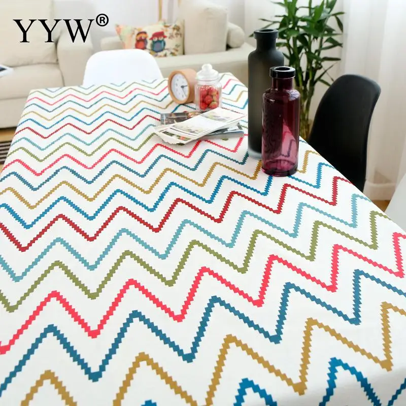 Скатерть нордическая прямоугольные скатерти из хлопчатобумажной ткани