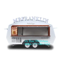 factory price mini mobile ice cream fast food cart food trailer for sale in europe
