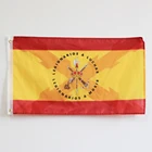Флаг Испании с крестом бордового цвета с щитом легиона и девизом 150X90CM баннер 100D полиэстер латунные люверсы