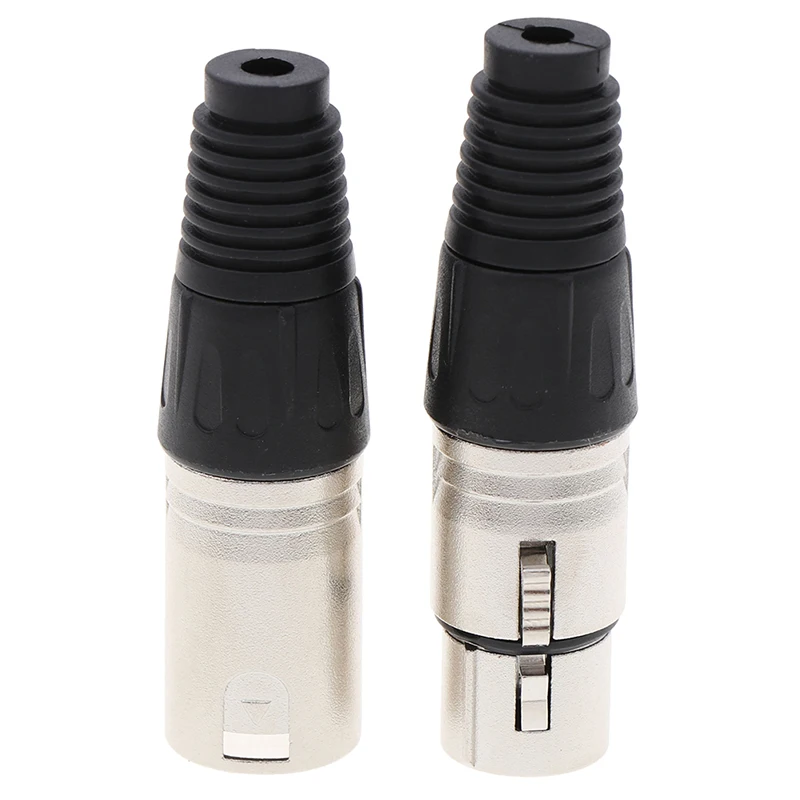 1 пара мужской и женский 3 Pin микрофон аудио кабель Разъем Разъемы кабельный