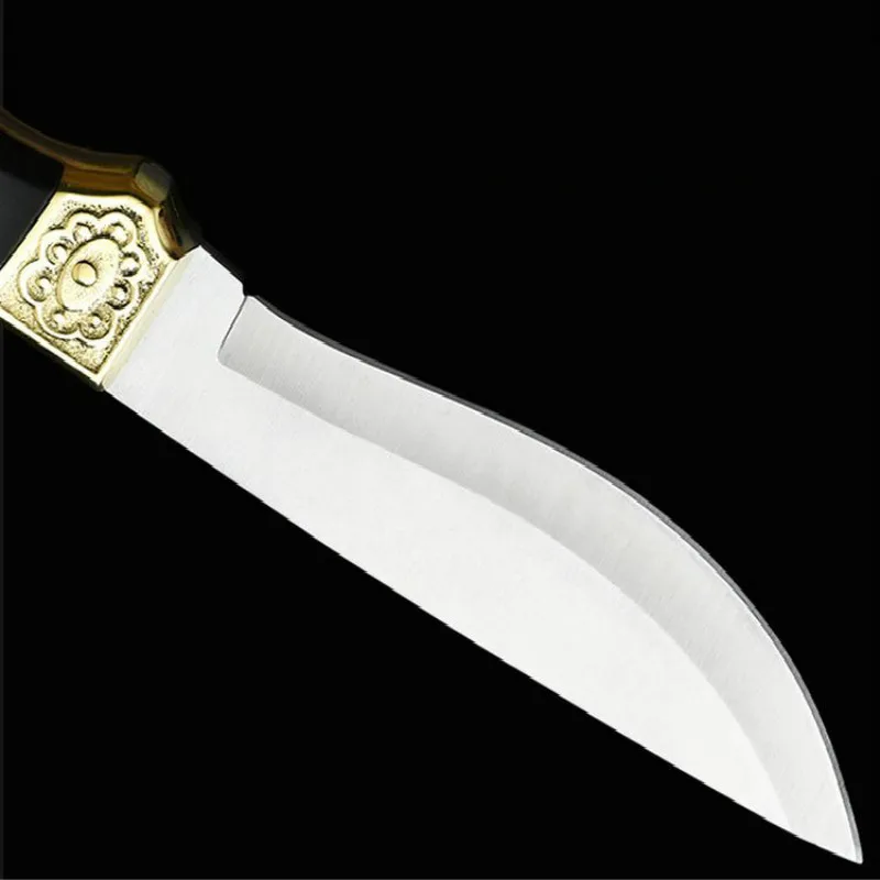 Очень прочный военный Полный Клинок с фиксированным клинком медная + деревянная