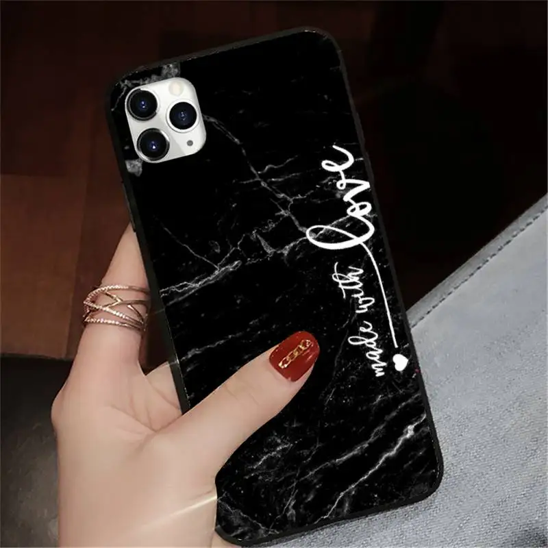 

Custom Marble Name Phone Case for iPhone 11 12 pro XS MAX 8 7 6 6S Plus X 5S SE 2020 XR