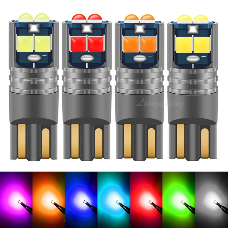 2 шт. автомобисветильник СВЕТОДИОДНЫЕ Лампы Canbus W5W 3030 6SMD 12 В|Сигнальная лампа| |