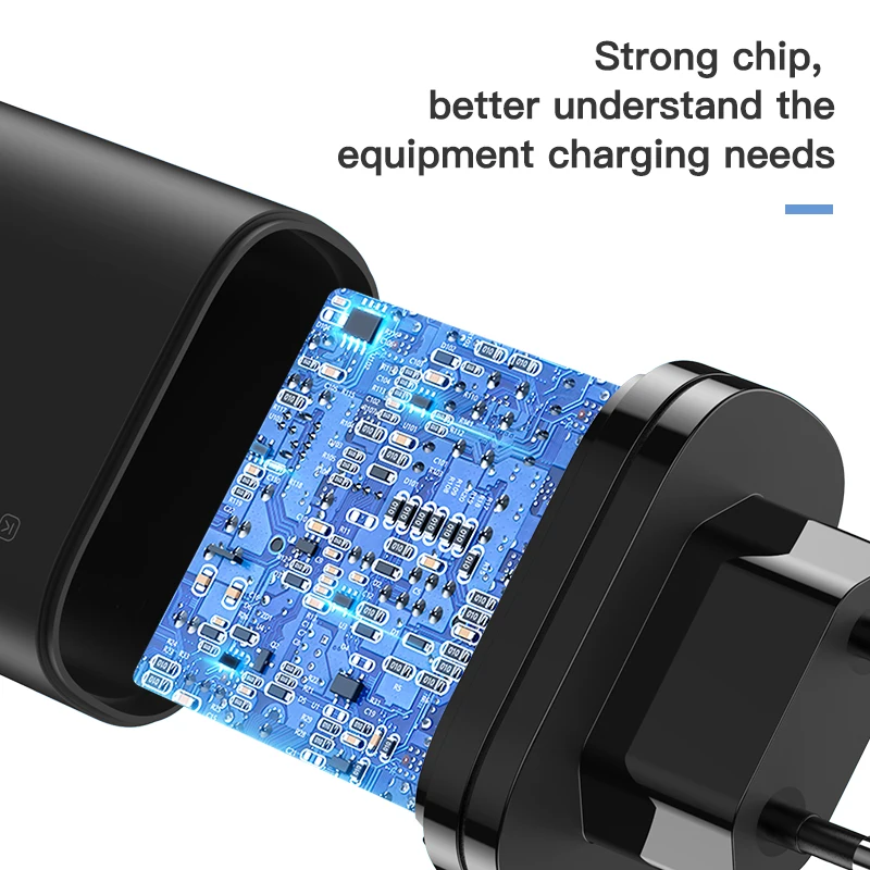 KUULAA Quick Charge 3 0 USB зарядное устройство 30 Вт QC3.0 QC Быстрая зарядка мульти разъем для