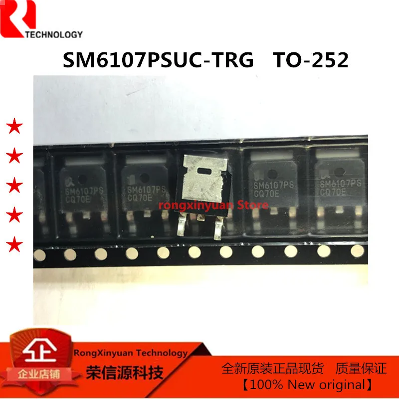 10 шт./лот SM6107PSUC-TRG SM6107PSUC SM6107PS SM6107 TO-252 -60V/-26A P-Channel улучшенный режим MOSFET 100% Новый оригинальный