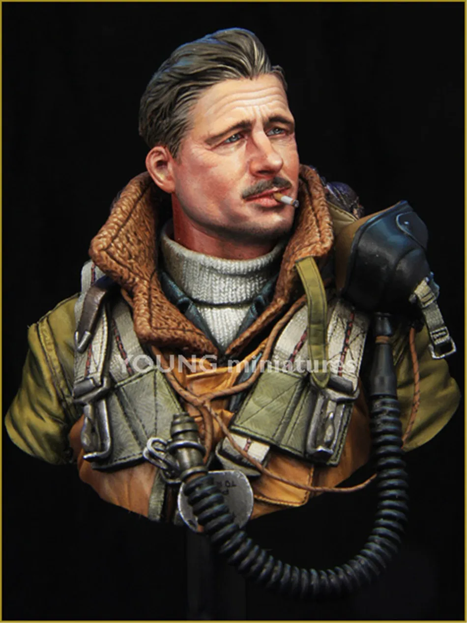 Британский бомбардировщик пилот Солдат Смола Бюст комплект 1/10 масштабная