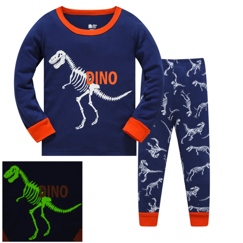 New Arrival Baby Boys Pyjamas Autumn Spring Cartoon Rocket Print Home wear Long Sleeve Children 2 Pcs Clothing Set Boy Sleepwear |