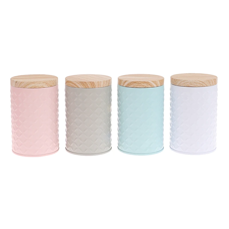 

Hot High Quality Wood Grain Tin Box 11.7x7.2cm Solid Metal Storage Box Home Organizer Coffee Tea Cans Party Gifts New