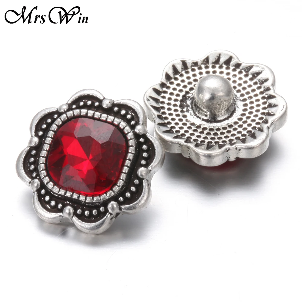 6 шт./лот новые застежки ювелирные изделия горный хрусталь Подсолнух 18 мм кнопки