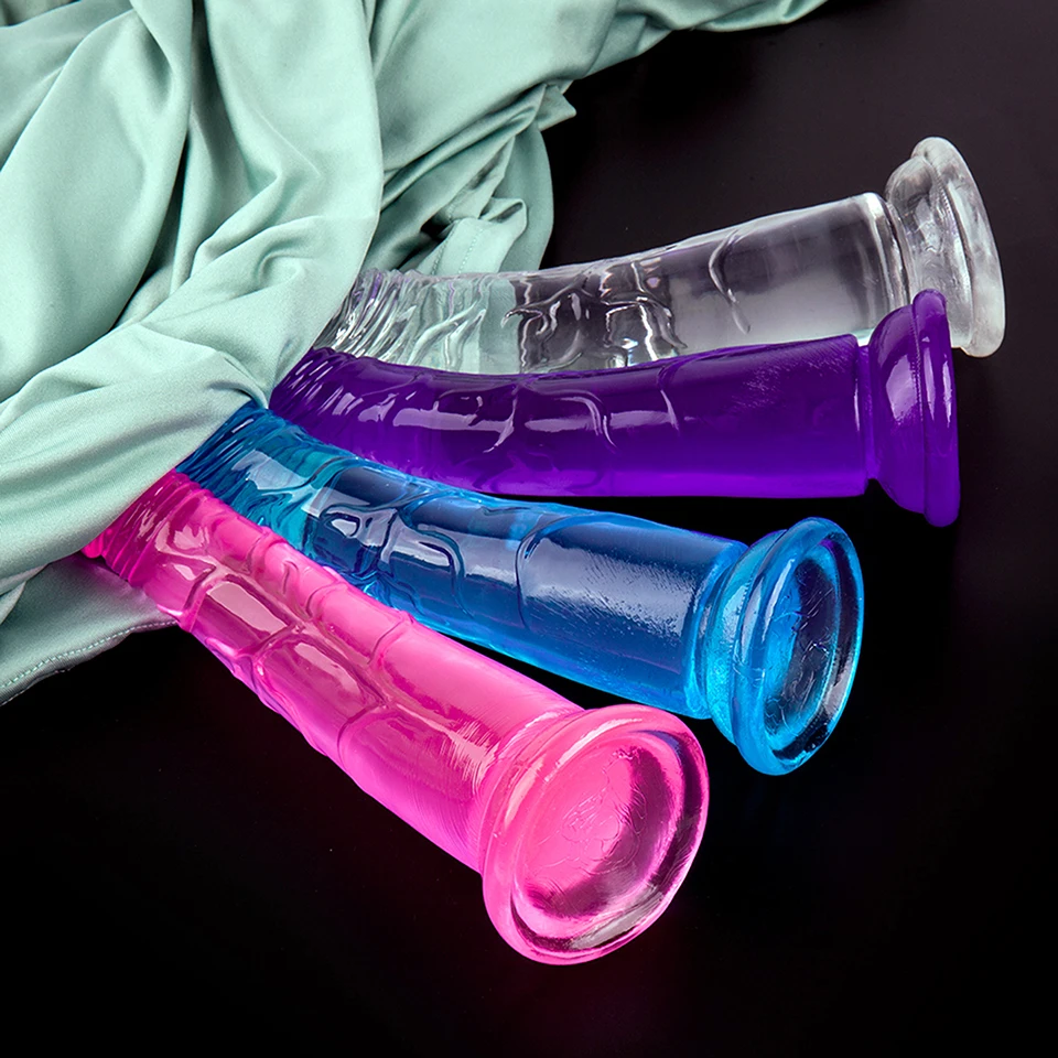 Мягкий желеобразный фаллоимитатор Реалистичная пуля вибратор анальный дилдо