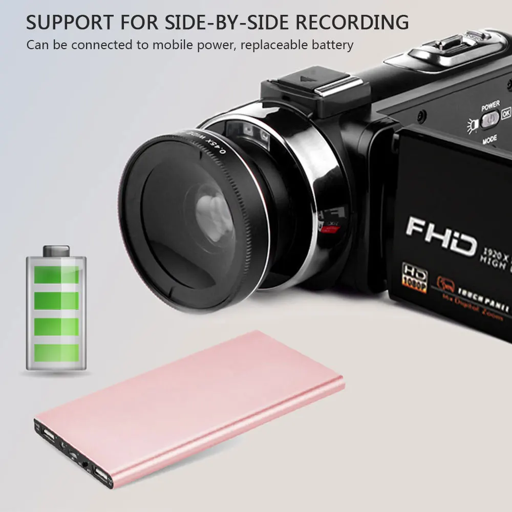 WIFI инфракрасная фотография Цифровая видеокамера Full HD 1080P Портативные