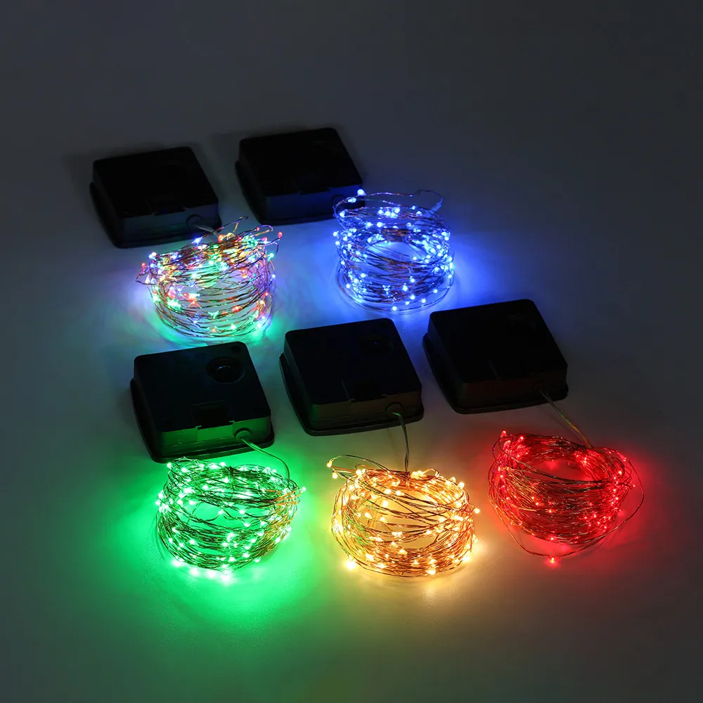 5M 50Lights Solar string lights Outdoor Powered Copper Wire Light String Fairy Party Decor | Дом и сад