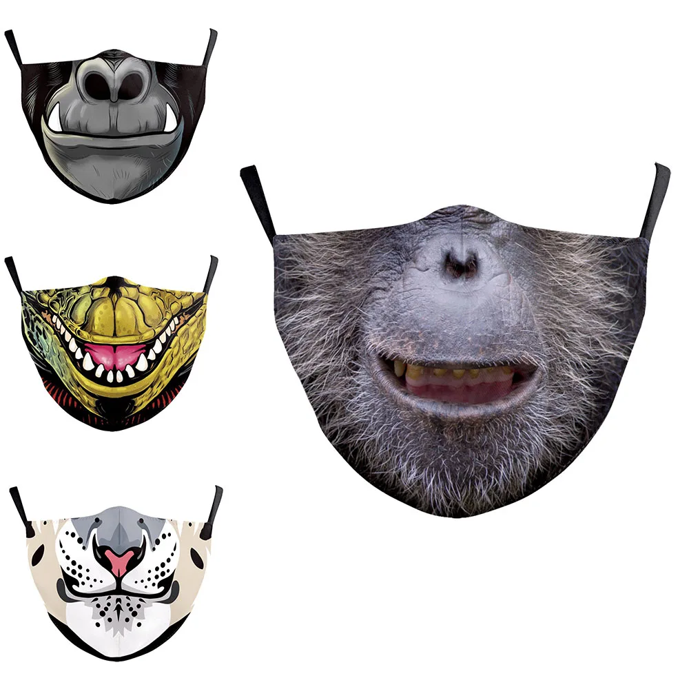 Новые забавные орангутанг Пижама рот Для женщин унисекс Косплэй маски на