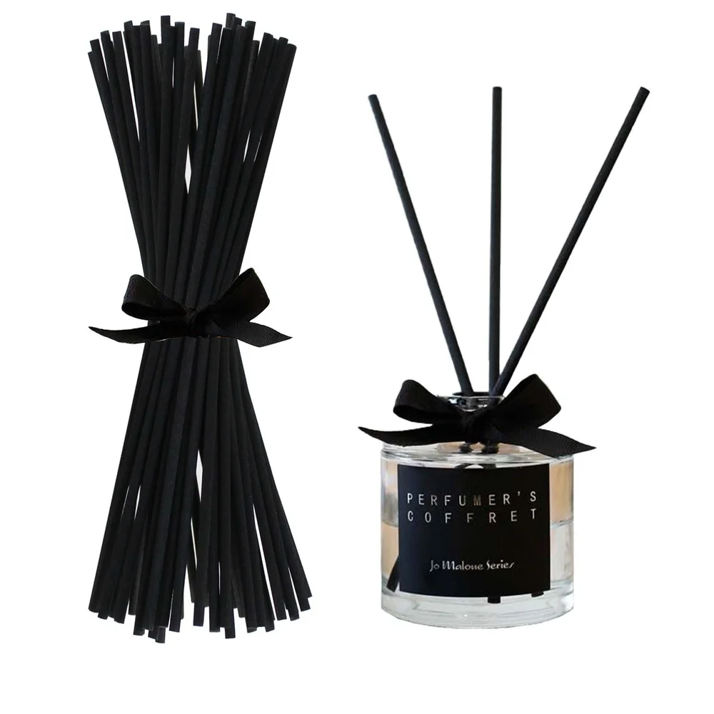 

50+2PCS 20cmx3mm 25cmx3mm 20cmx4mm Black Fiber Rattan Sticks Essential oil Reed Diffuser Stick for Air Freshener Home Fragrance