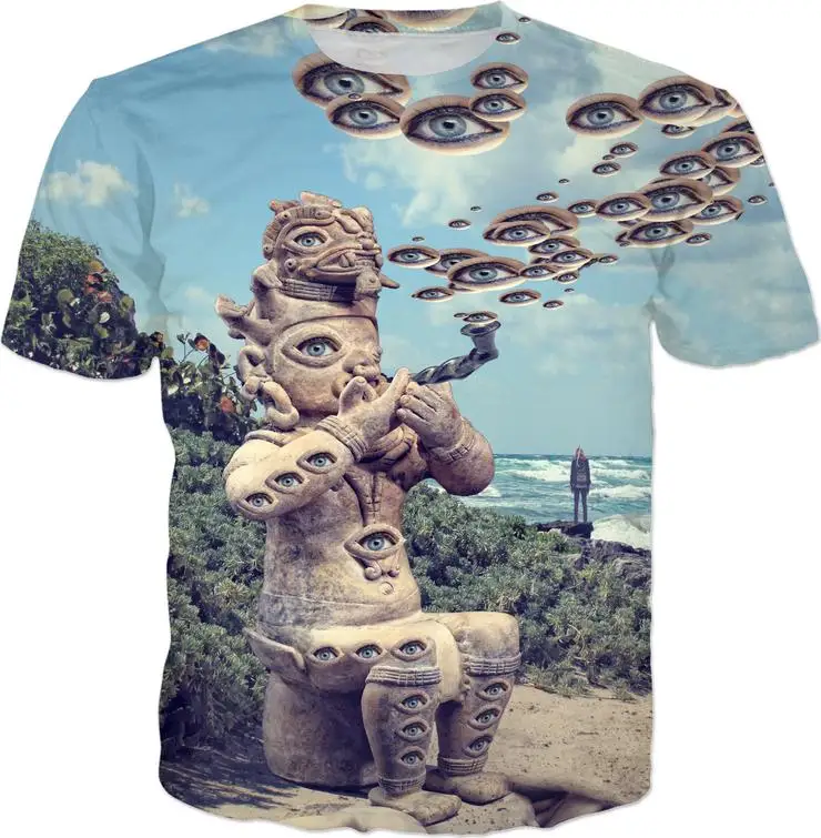 

Casual 3D Printed Harajuku Tee Ancient Eyes T-Shirt Psychedelic Tops Hipster Hip-Hop O-Neck tshirts Outfits Clothing
