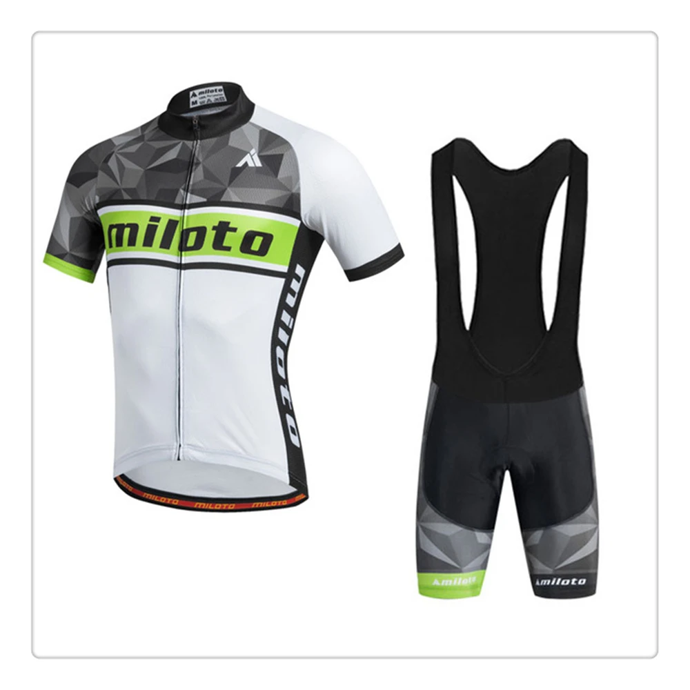 

Cycling Sets Ropa Ciclismo Hombre Summer Polyester Road Uniforms Bicicleta Maillot Jersey Mtb Sports Team Bib Shorts Gel Pad19d