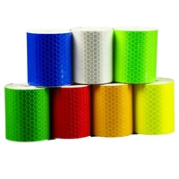 glow tape white adhesive crystal color grid auto sticker bicycle warning reflective tape 5cm width 3m length customize