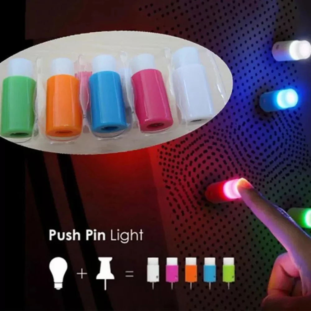 5 шт./партия пластиковый толкатель свет Новинка освещение присоска один