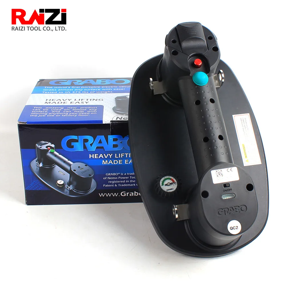 Raizi Грабо Электрическая Вакуумная присоска для Структура плитка Стекло 170 кг