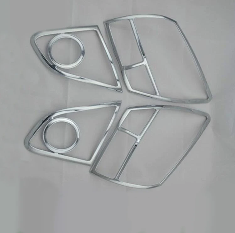 ABS хромированные передние и задние Головной фонарь абажур для лампы с