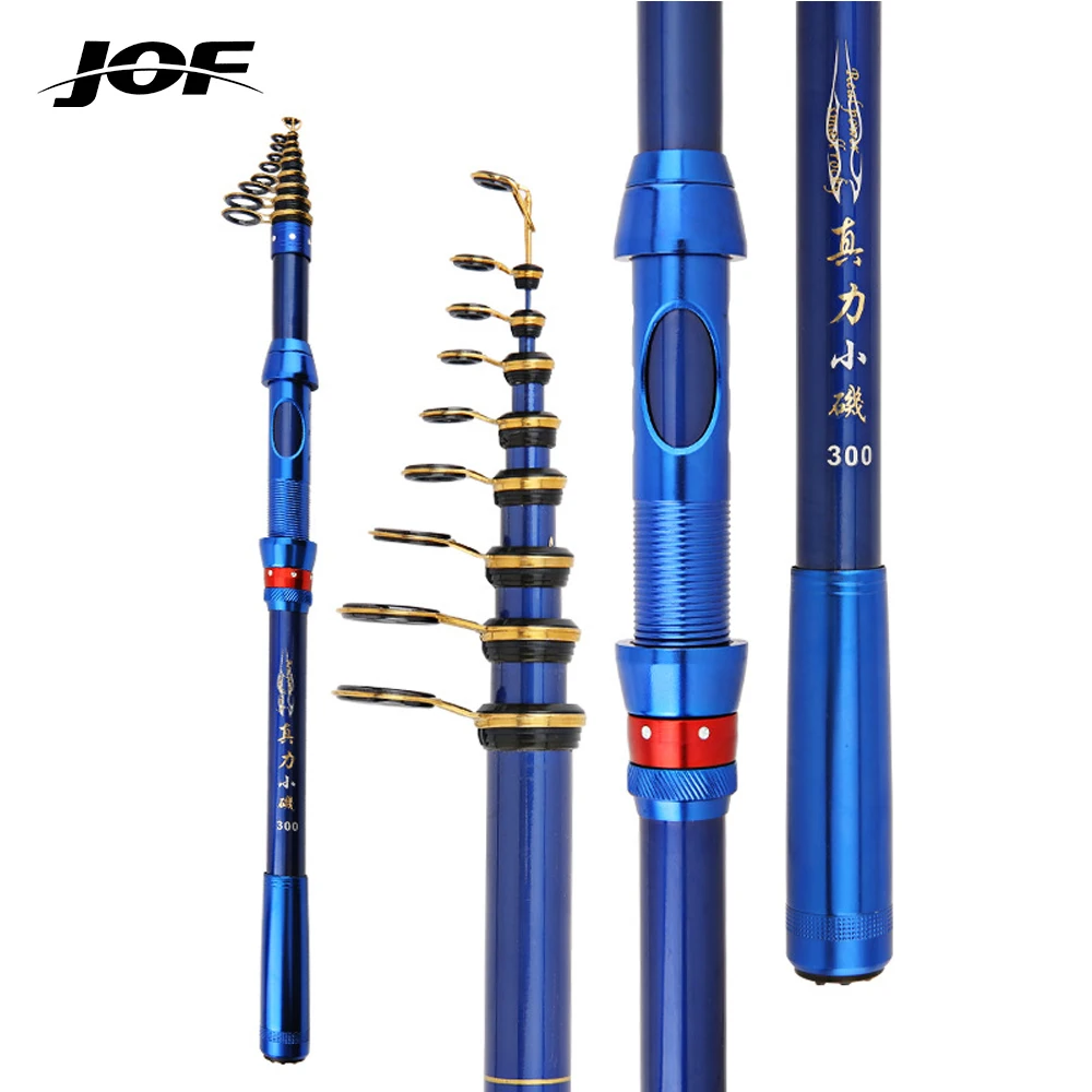 

JOF carbon fiber 1.8M-3.0M Spinning Fishing Rod M Power Telescopic Rock Fishing Rod Carp Feeder Rod Surf Spinning Rod