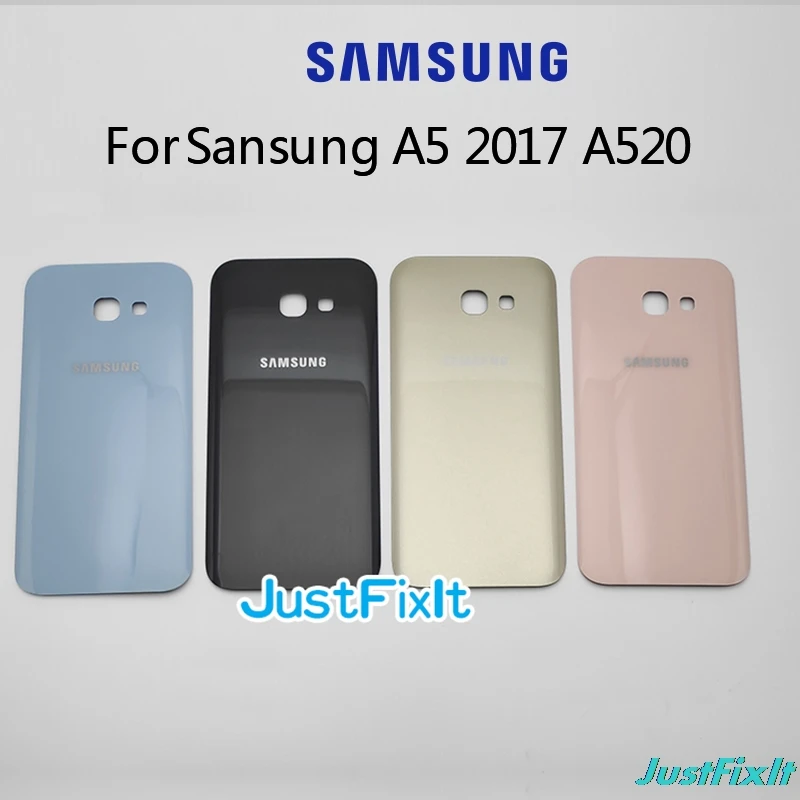 

For SAMSUNG Galaxy A5 2017 A520 A520F Back Battery Cover Door Rear Glass Housing Case Replace Battery Cover