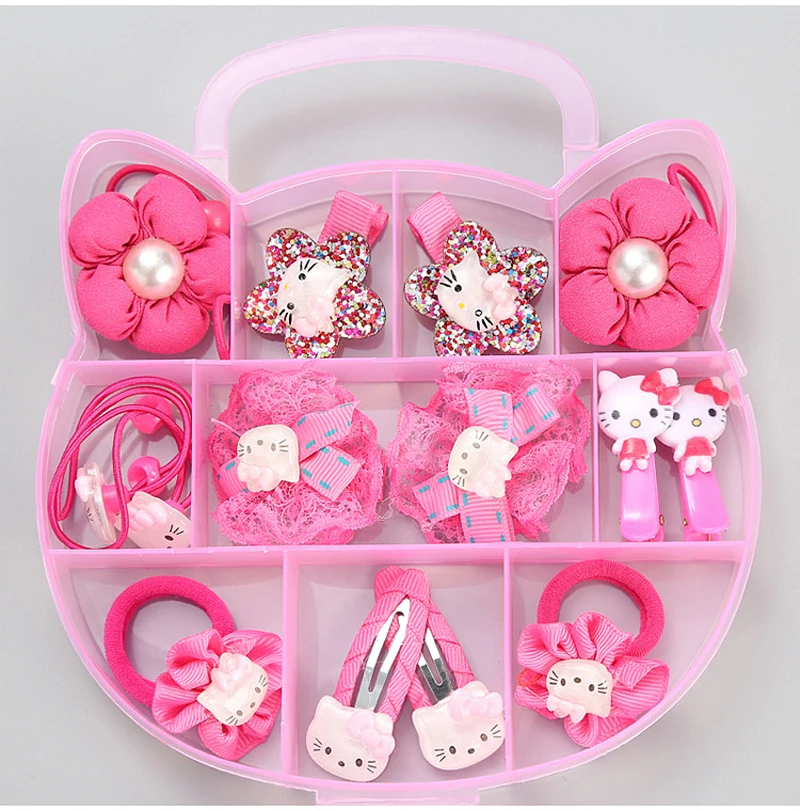 12-15 шт./кор. весь набор Минни Маус hello kitty заколки для волос Детские бантики для волос заколки для волос аксессуары